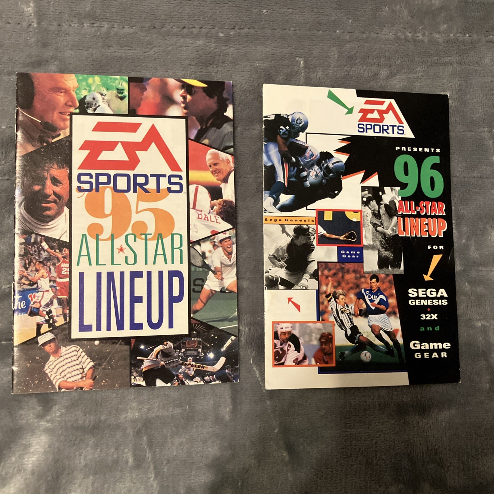 Electronic Arts EA Sports 95 & 96 All Star Lineup Catalog Sega Genesis Inserts
