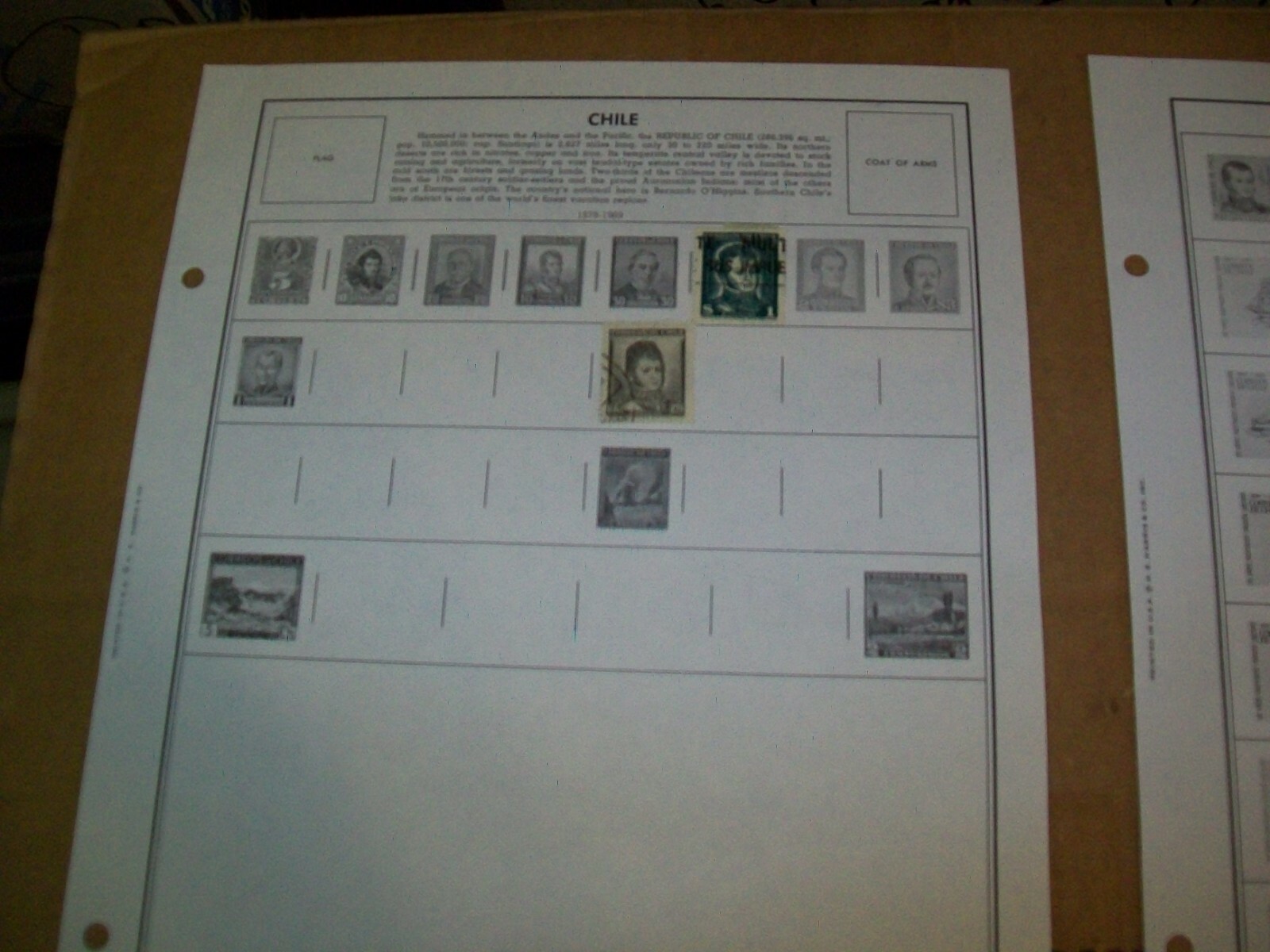 1878 - 1969 Chile Stamp Sheets Lot 33