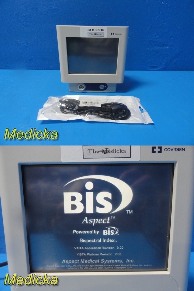 2015 Covidien Aspect Ref 185-0151 BIS Complete Monitoring System ~ 39916