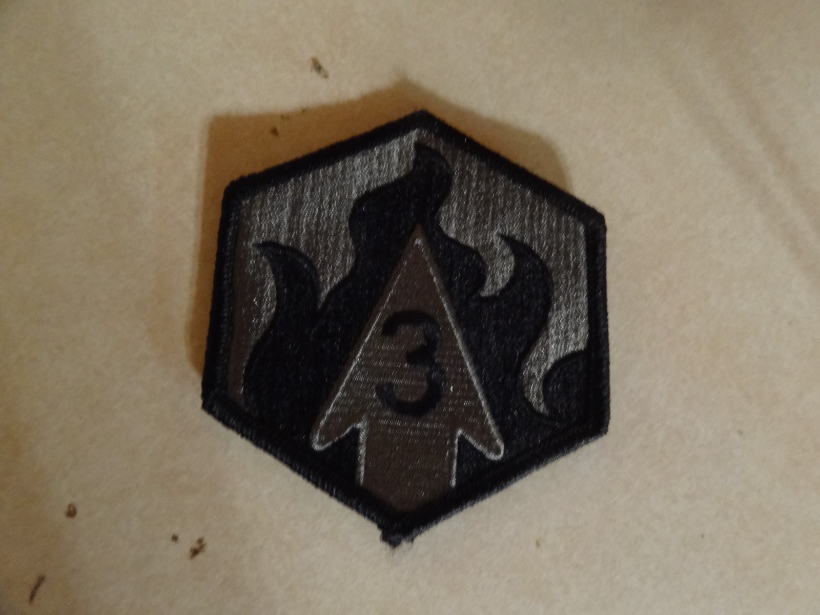 US MILITARY ARMY PATCH HOOK AND LOOP BACK 3RD CHEMICAL BRIGADE FOR ACUS