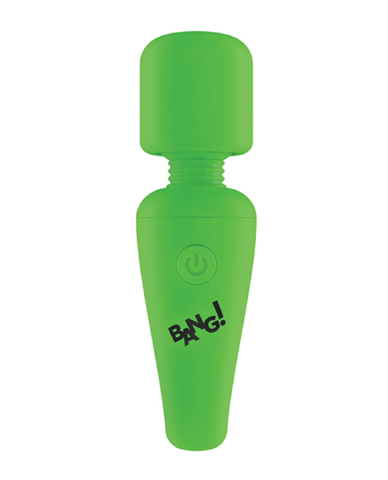 Bang! Glow in the Dark Silicone Mini Vibrator Wand Green