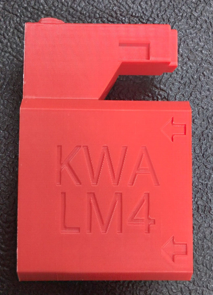 KWA LM4 GBBR Airsoft Odin Speedloader Adapter (Red)
