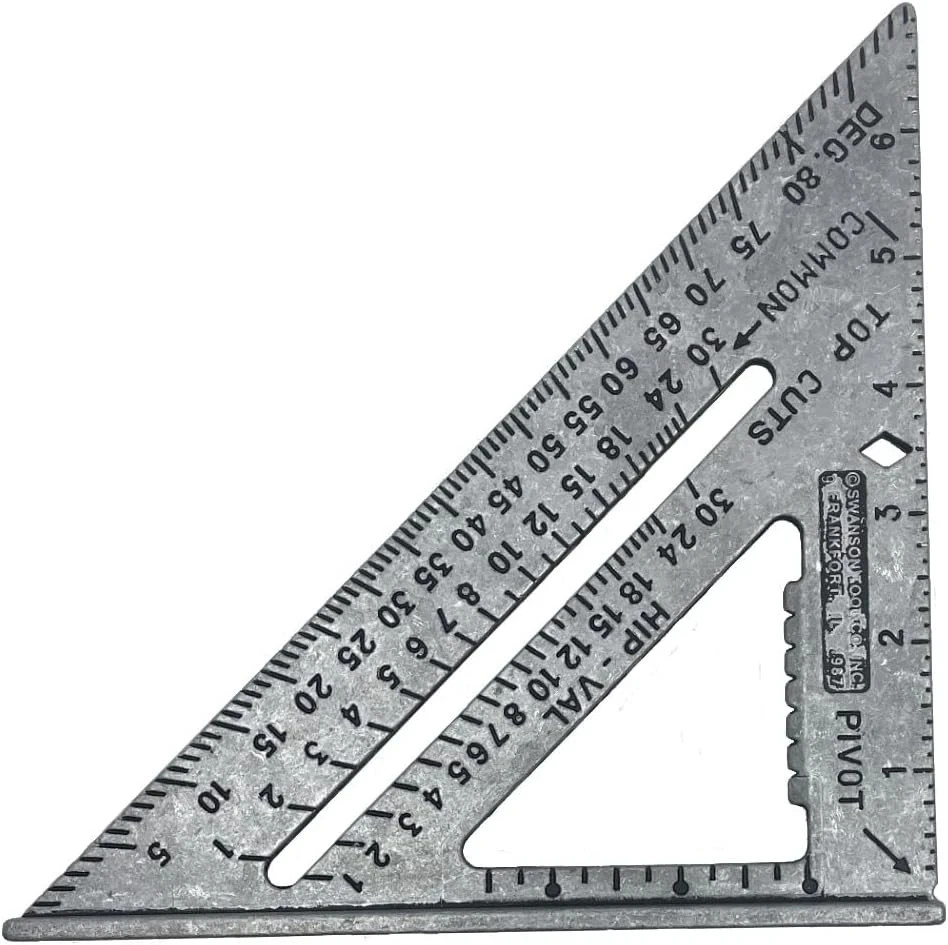 SWANSON Tool Co S0101 7 Inch Speed Square, Blue