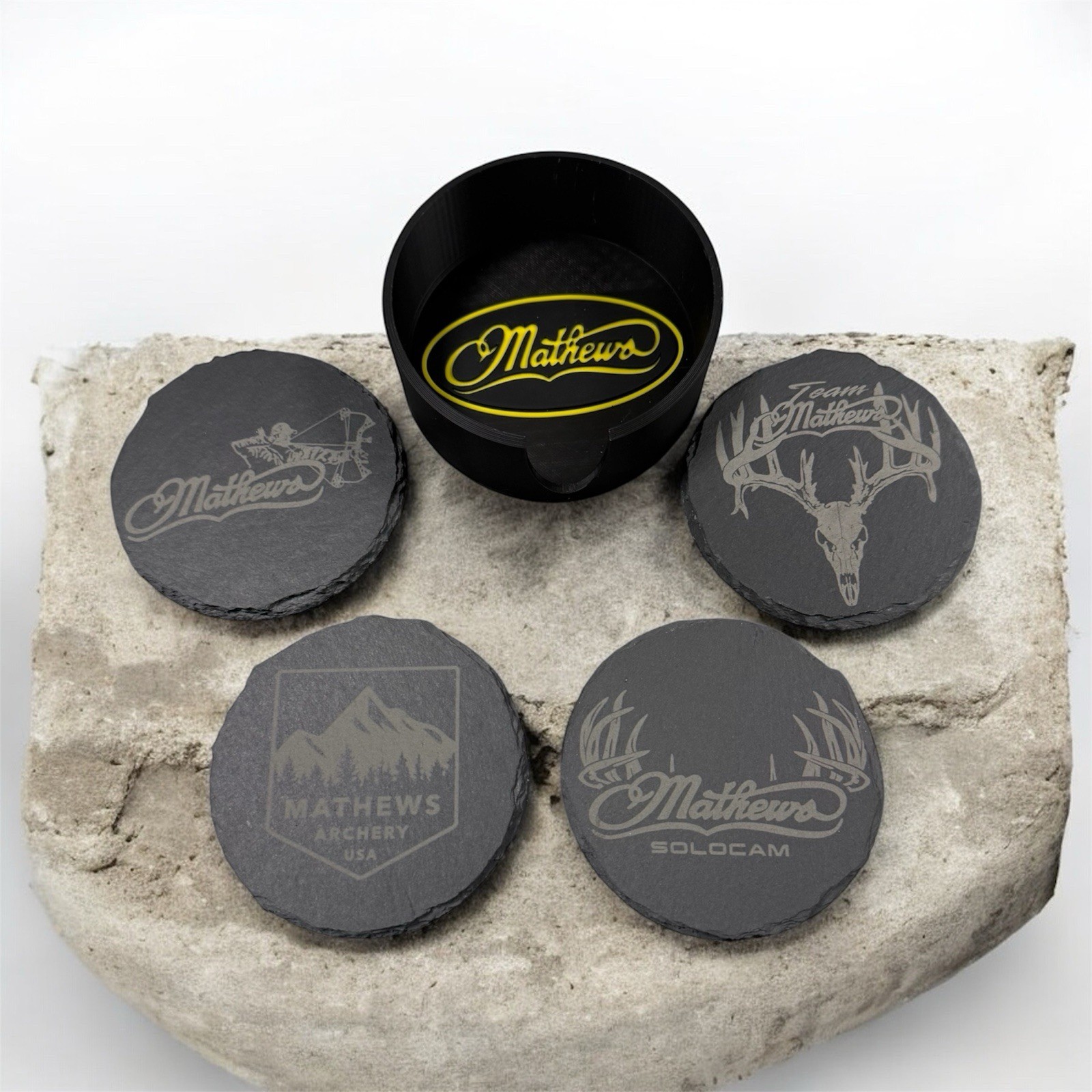 Mathew's Solocam Slate Coasters Set