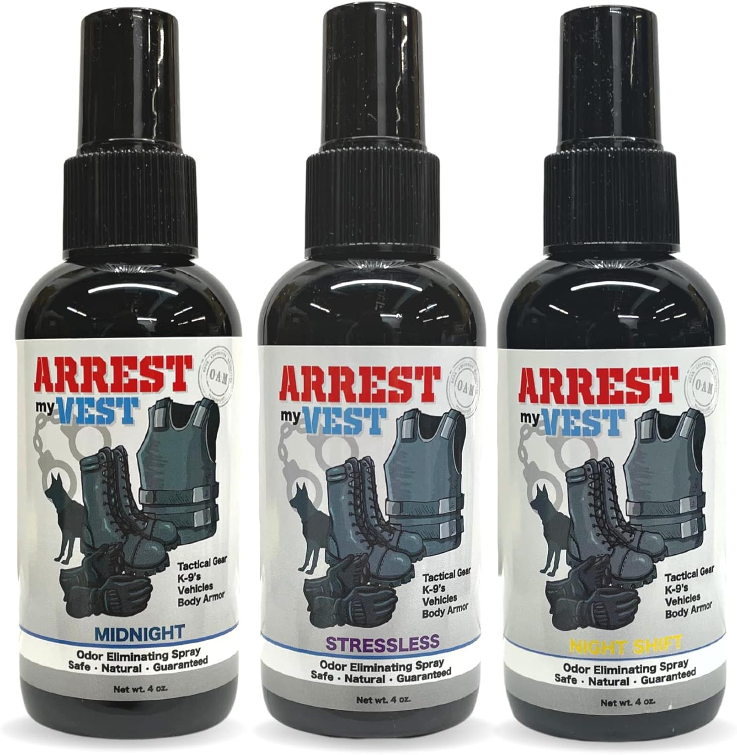 Military and Police Grade Odor Eliminating Spray for Body Armor Odor, Tactical G