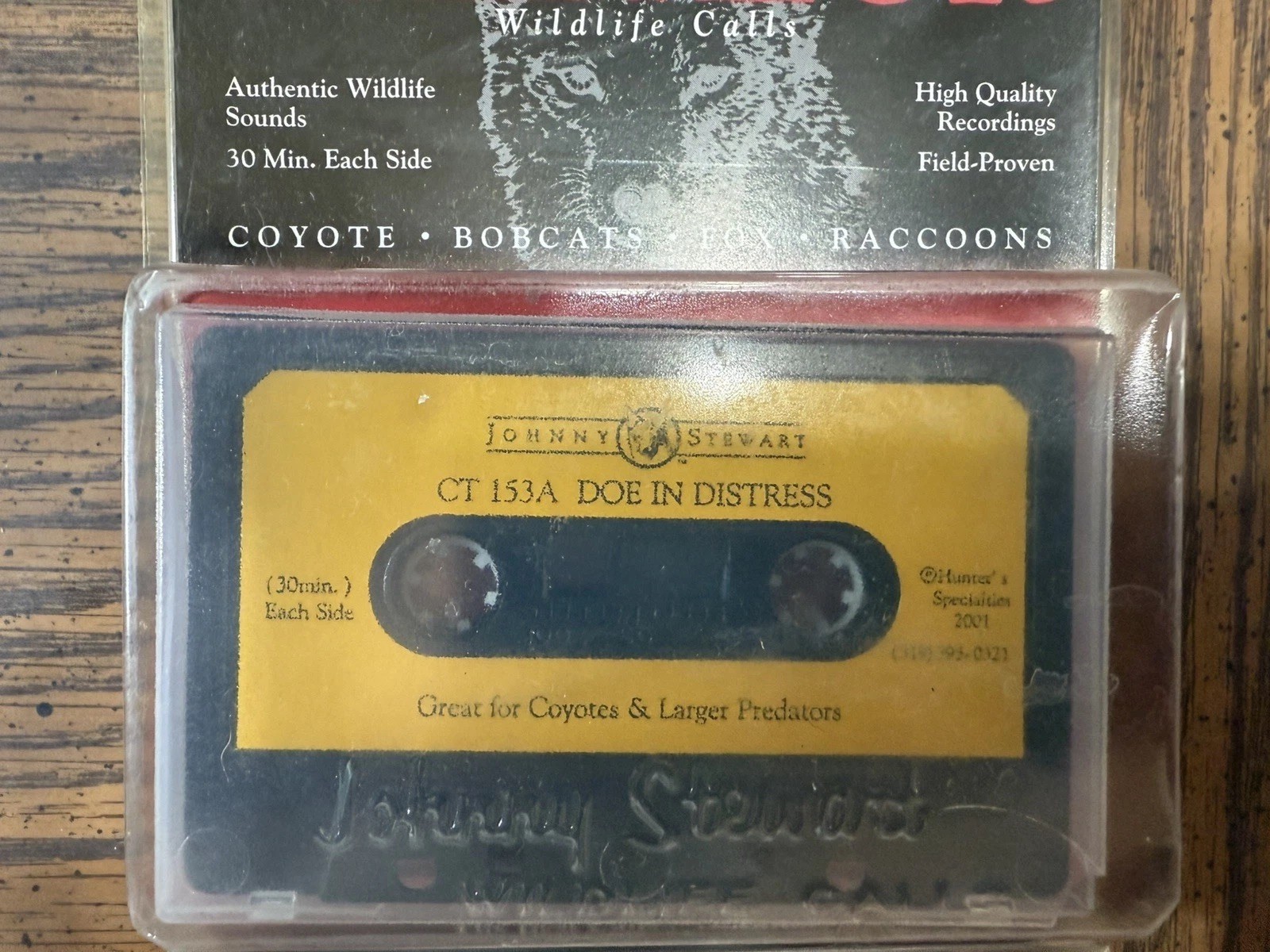 2 JOHNNY STEWART CASSETTE TAPES NEW OLD STOCK. DOE & HOUSE CAT