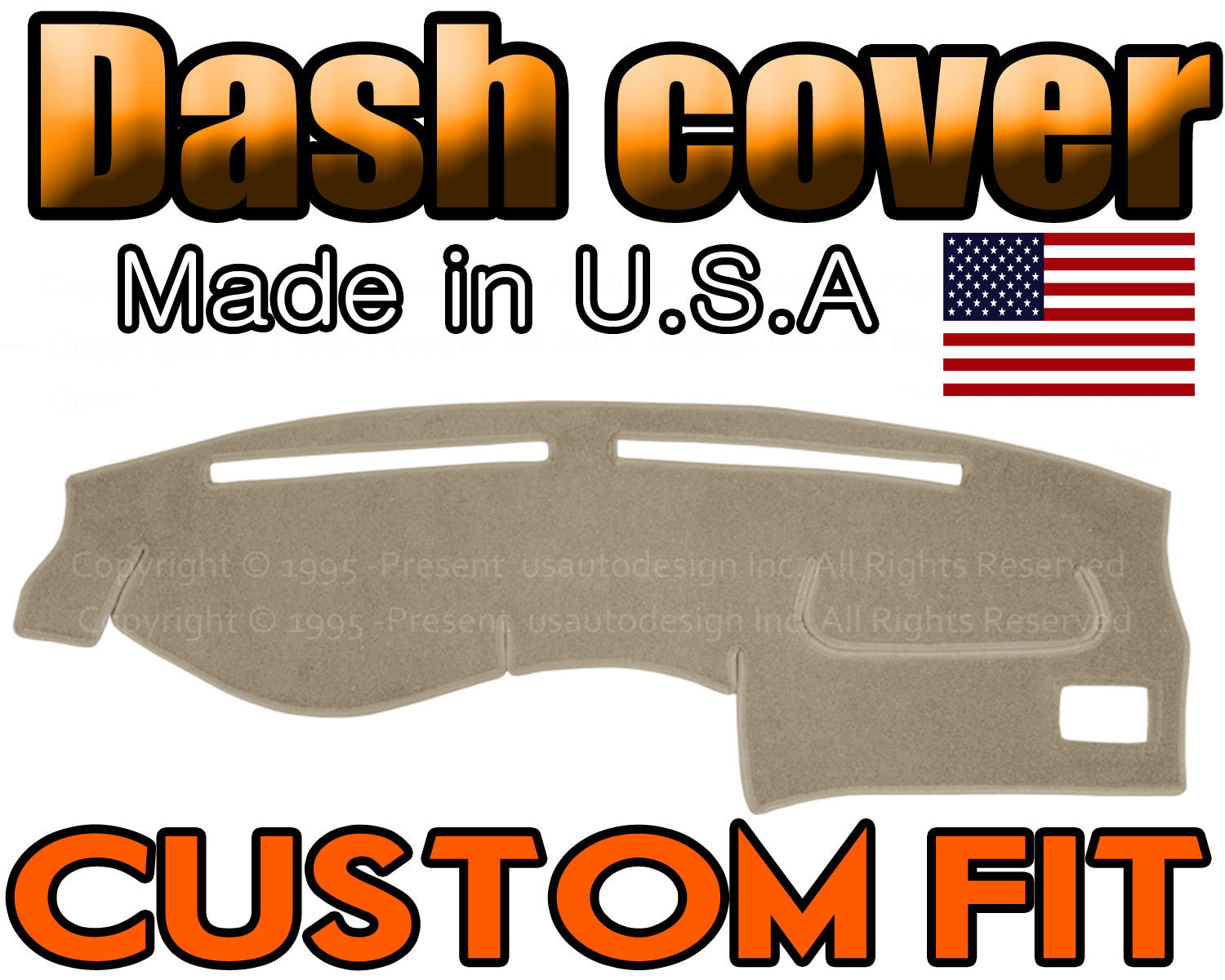 fits 1998-2002 TOYOTA COROLLA DASH COVER MAT DASHBOARD PAD MADE IN USA / BEIGE