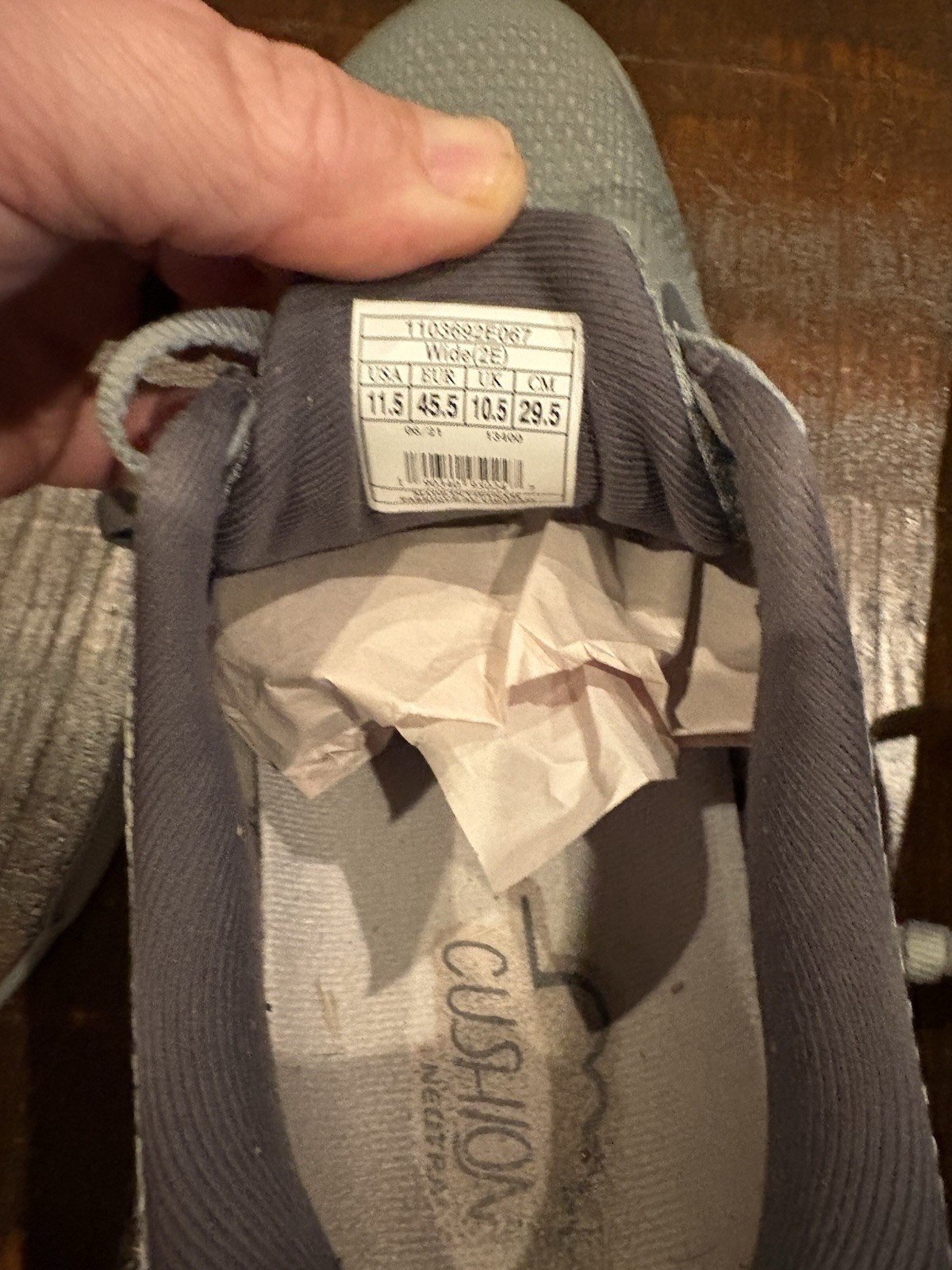 Brooks Ghost 14 Men's Gray Running Shoes US 11.5 2E