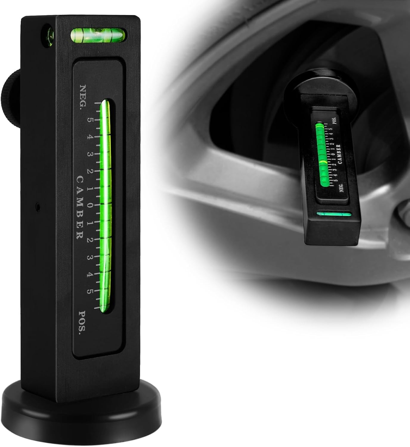 Compact Magnetic Camber Alignment Tool - Essential for Automotive Precision