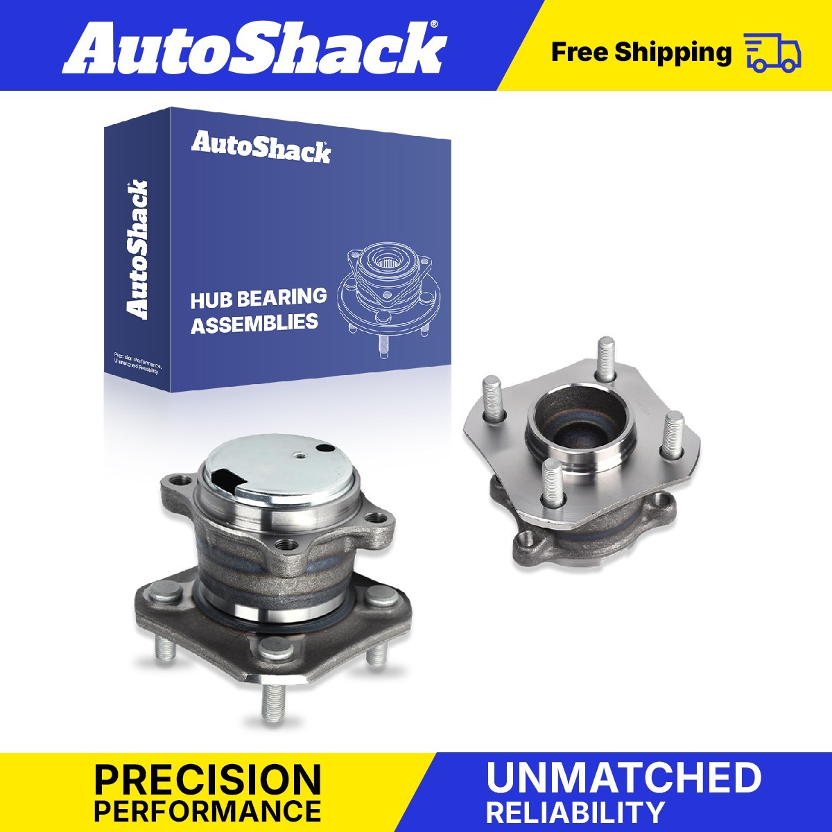 Rear Wheel Hub Bearing Assemblies for Nissan, Sentra 2007-2012, FWD L4 2.0L 2.5L