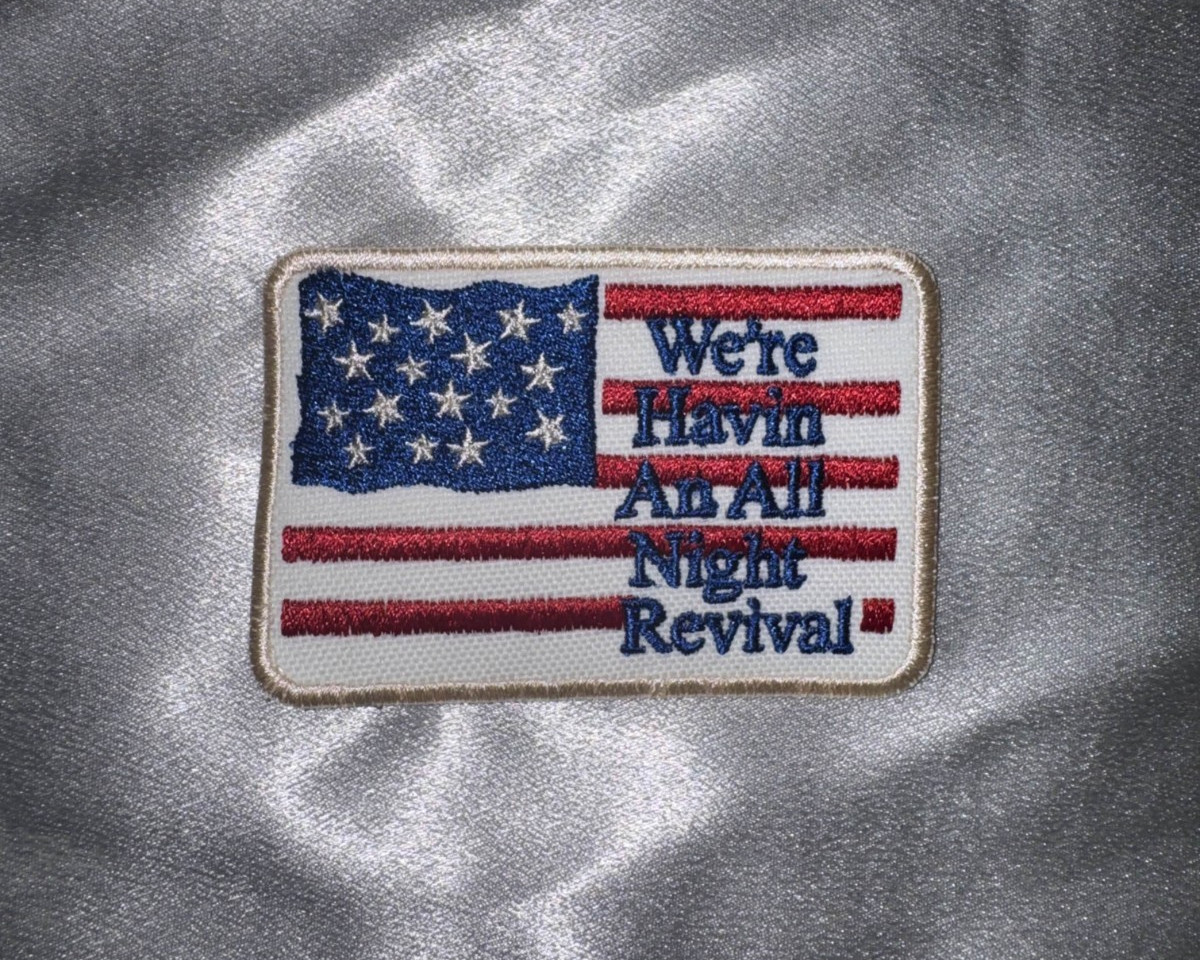 Zach Bryan All Night Revival Iron On Embroidery Patch Country Music Jacket DIY