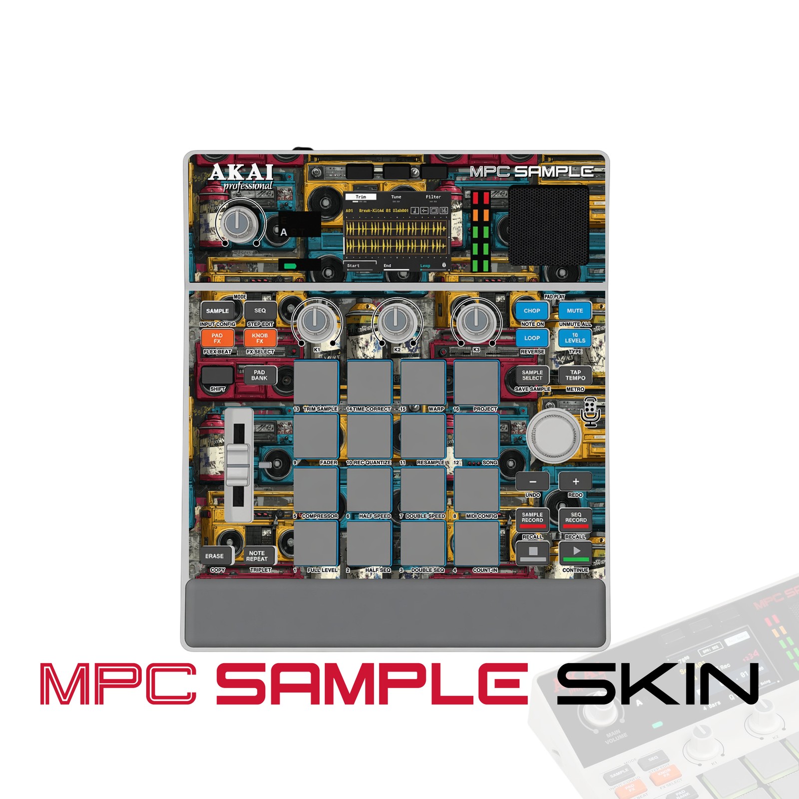 Akai MPC Sample Skin / Vintage Tape Stack