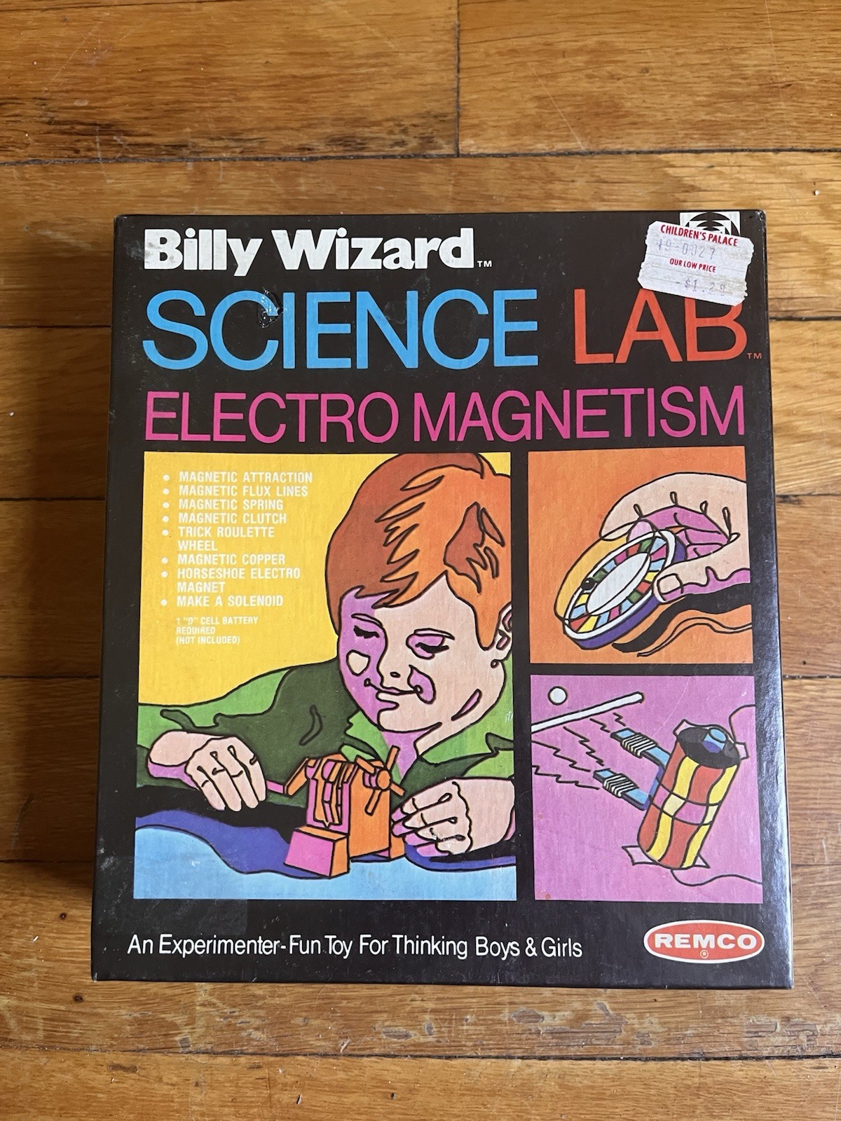 VINTAGE Electro Magnetism Billy Wizard Science Lab Kit 70s