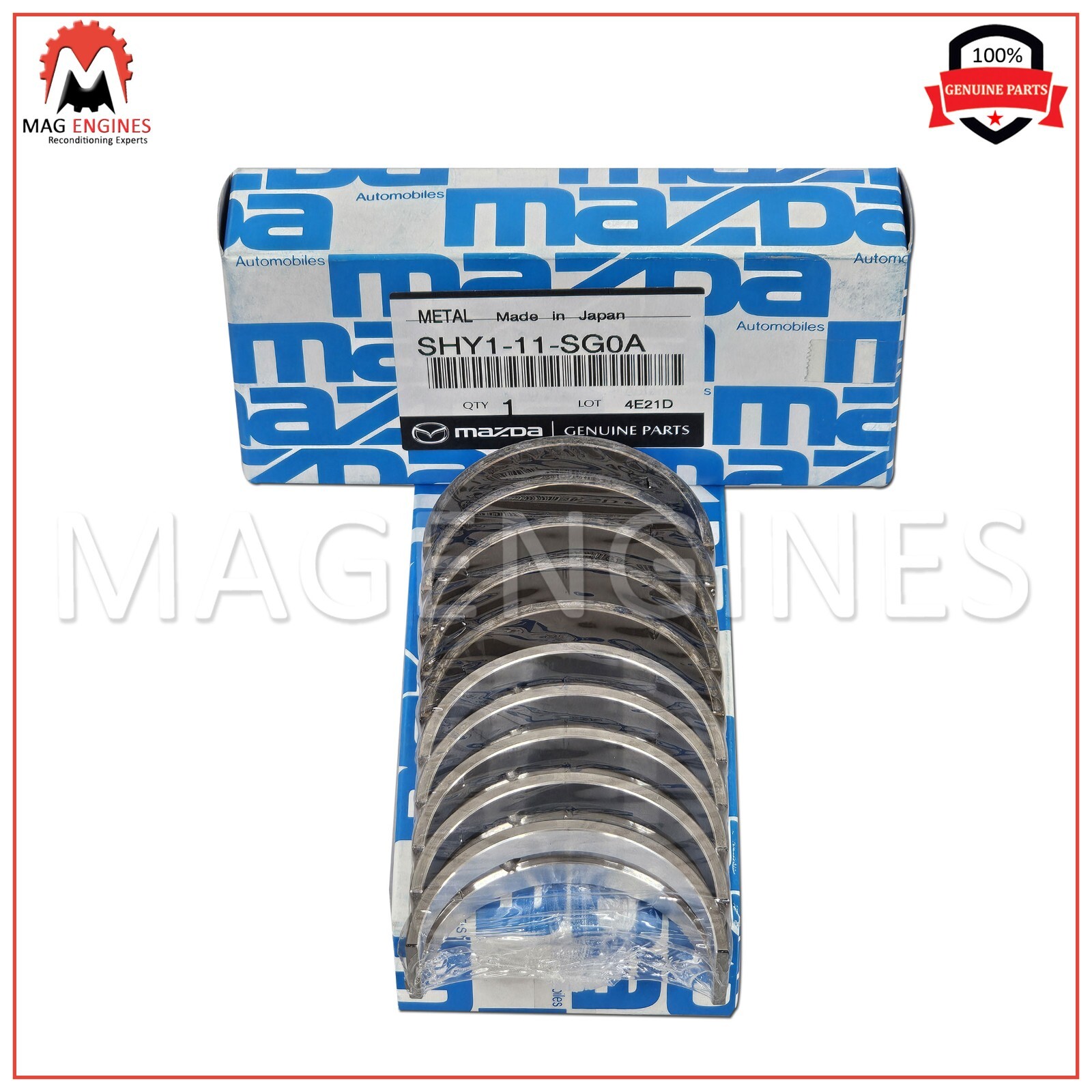 SHY1-11-SG0A GENUINE MAIN BEARING SET MAZDA SH01 SHY1 FOR MAZDA 3, 6 & CX-5.