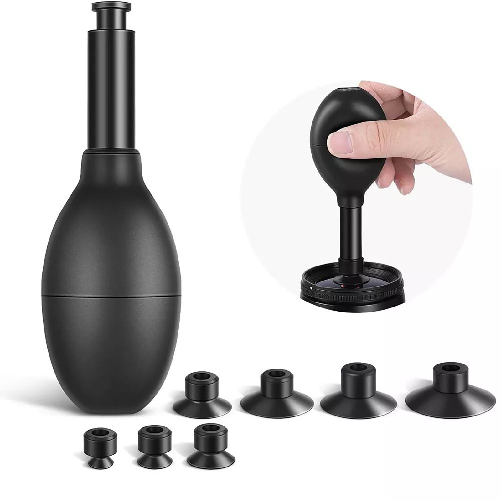 Lens Sucker Kit Silicone Opener Lens Suction Cup Pen Antistatic Repair Tool Kit