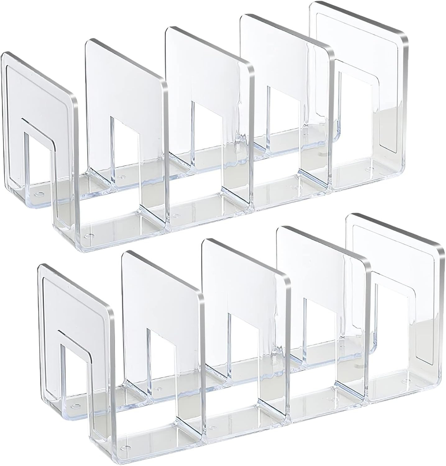 Acrylic File Holder, Clear File Sorter Desk File Organizer, Sturdy Desktop File