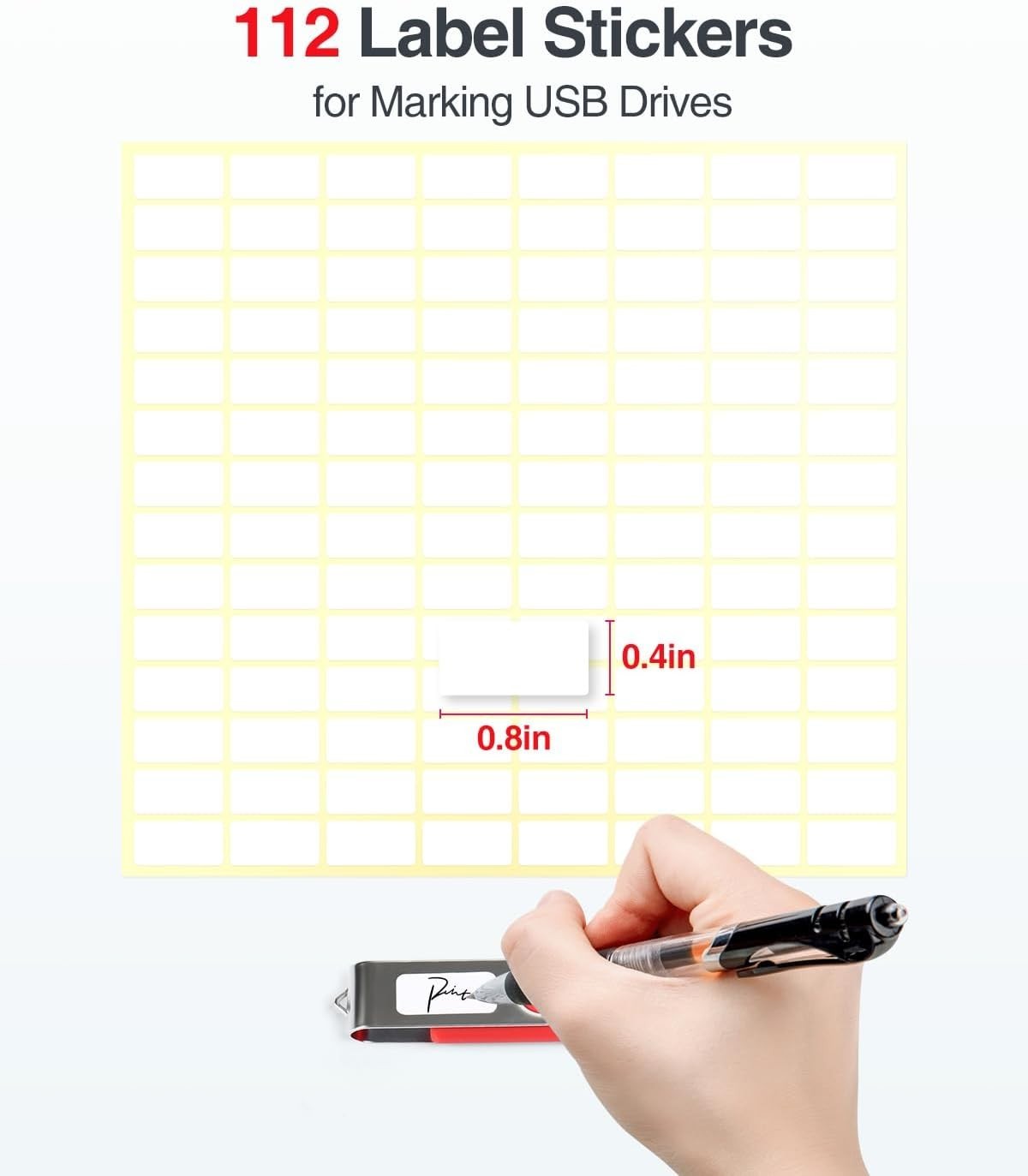 Smart Design Orange USB Case - 49 Slots for Ultimate Storage Efficiency