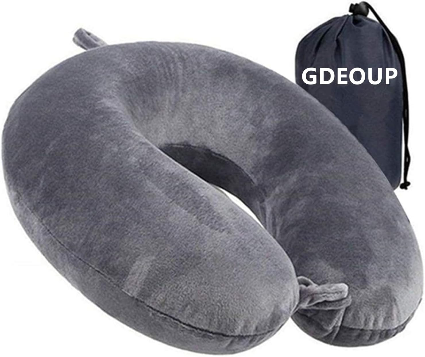 Travel Pillow 100% Pure Memory Foam Neck Pillow Airplane for Traveling,Car, Trai