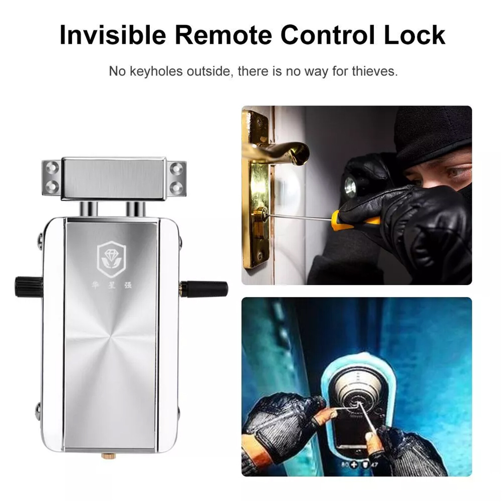 Bluetooth Remote Wireless Smart Door Lock Control Hidden Keyless Door Lock