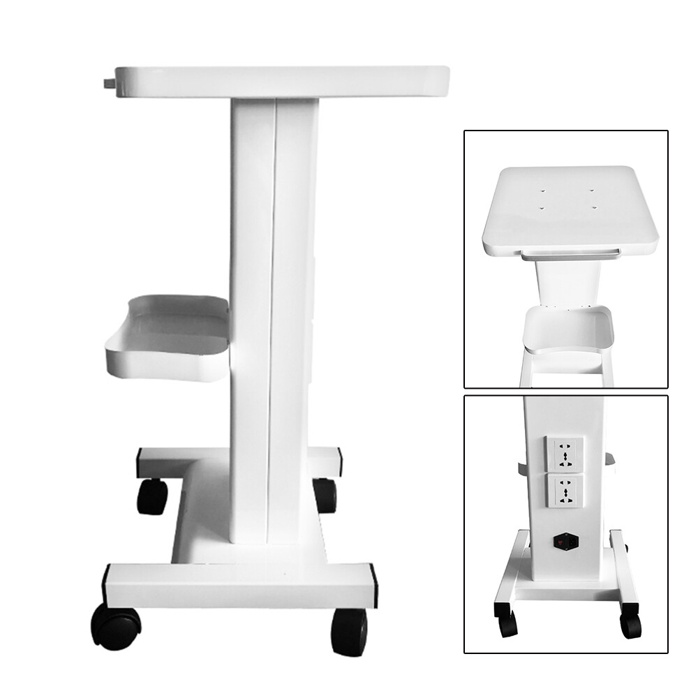 3 Tiers Medical Trolley Steel Mobile Cart Lab Dental Beauty Spa Salon Equipment