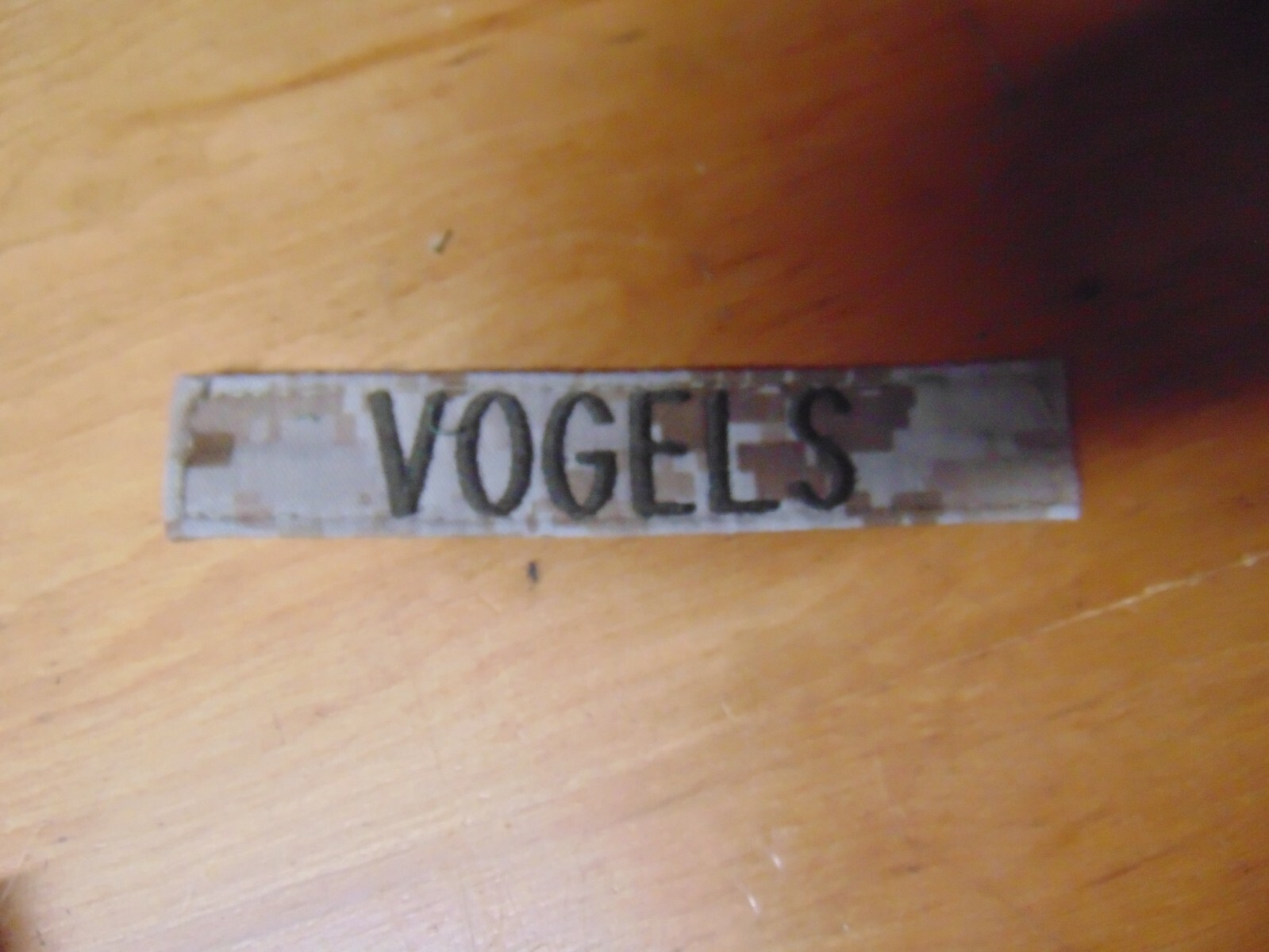 MILITARY PATCH US MARINES NAME TAPE TAG SEW ON DESERT COMBAT USED VOGELS