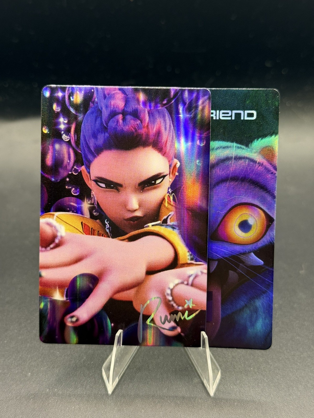 McDonald’s K-pop Demon Hunter Card -Rumi (Shipped in Sleeve & Top Loader)