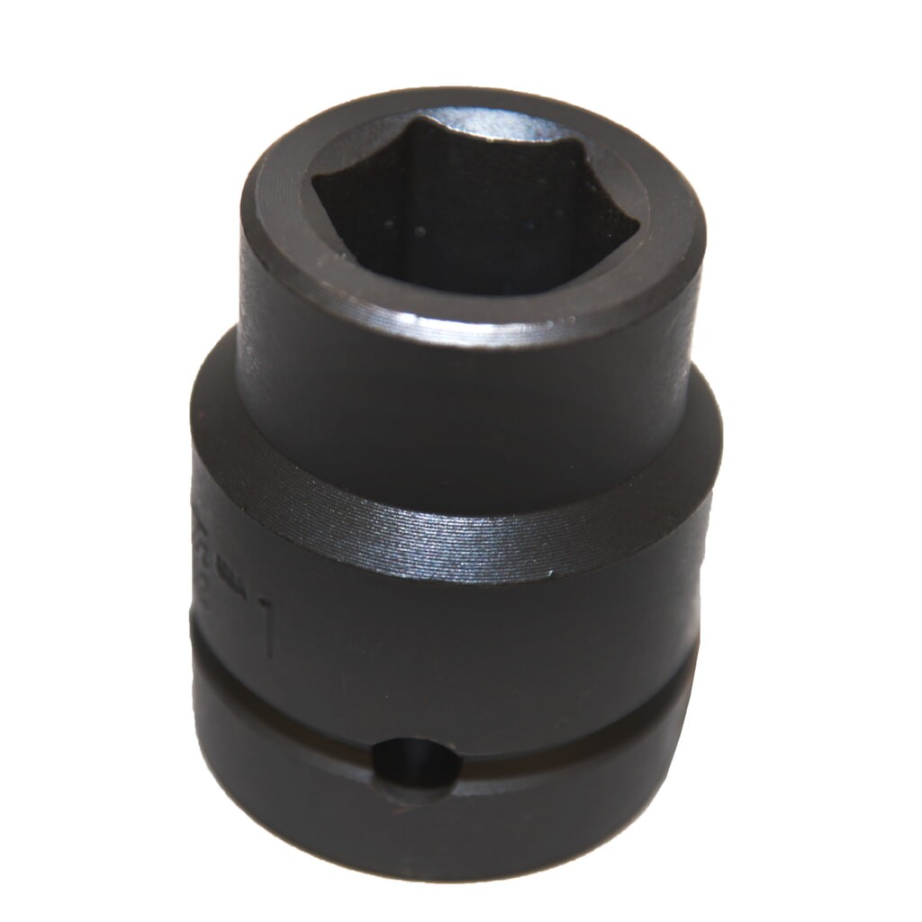 Martin 7628 7/8 Inch Industrial Black Impact Socket, 1" Drive, 6 Point