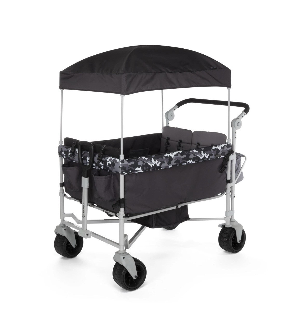 Safety 1st Summit Sprint Quad Wagon Stroller for 4 Passengers - Charcoal Camo