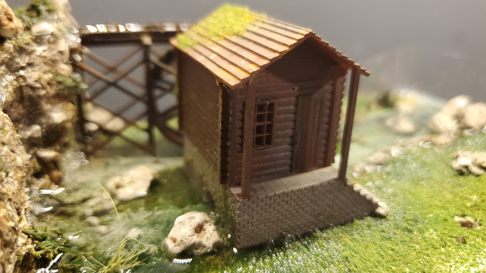 N scale building 1:160 watermill