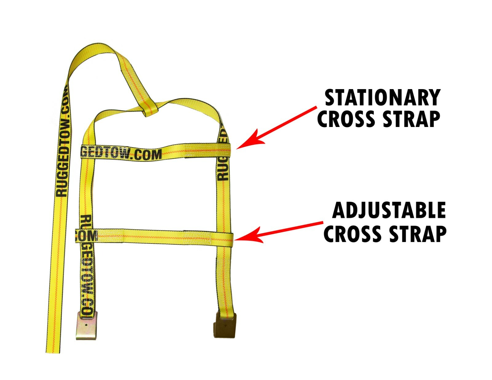 1 set USA Demco Tow Dolly Wheel Tie Down Strap 15" - 20" Kar Kaddy Yellow