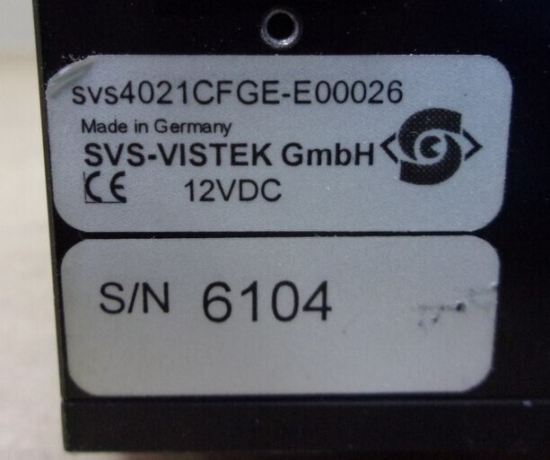 SVS-VISTEK svs4021CfGE-E00026 Industrial Camera SEE NOTES