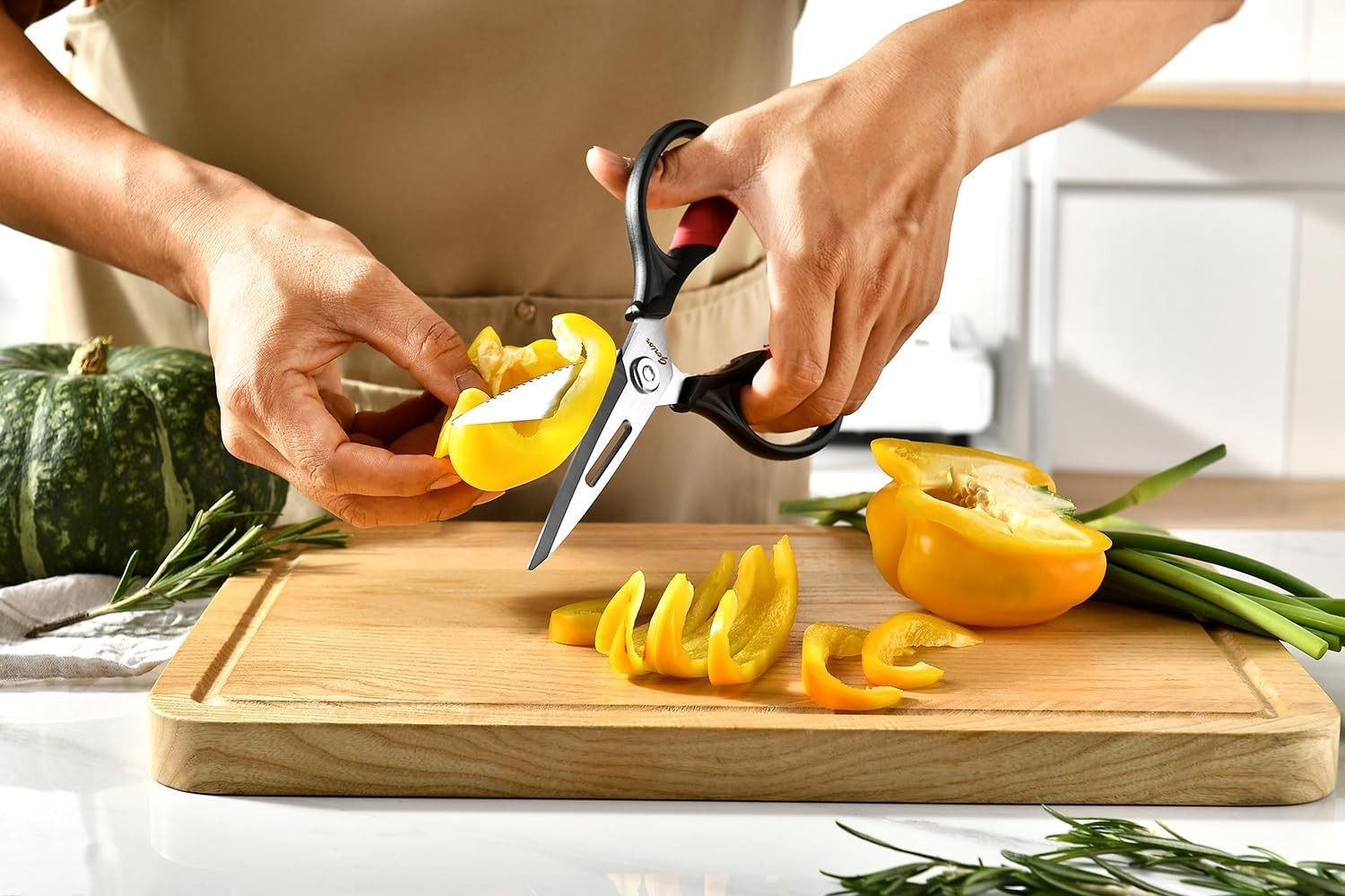 Kitchen Scissors - Heavy Duty Utility Come Apart Kitchen Shears for Chicken, ...