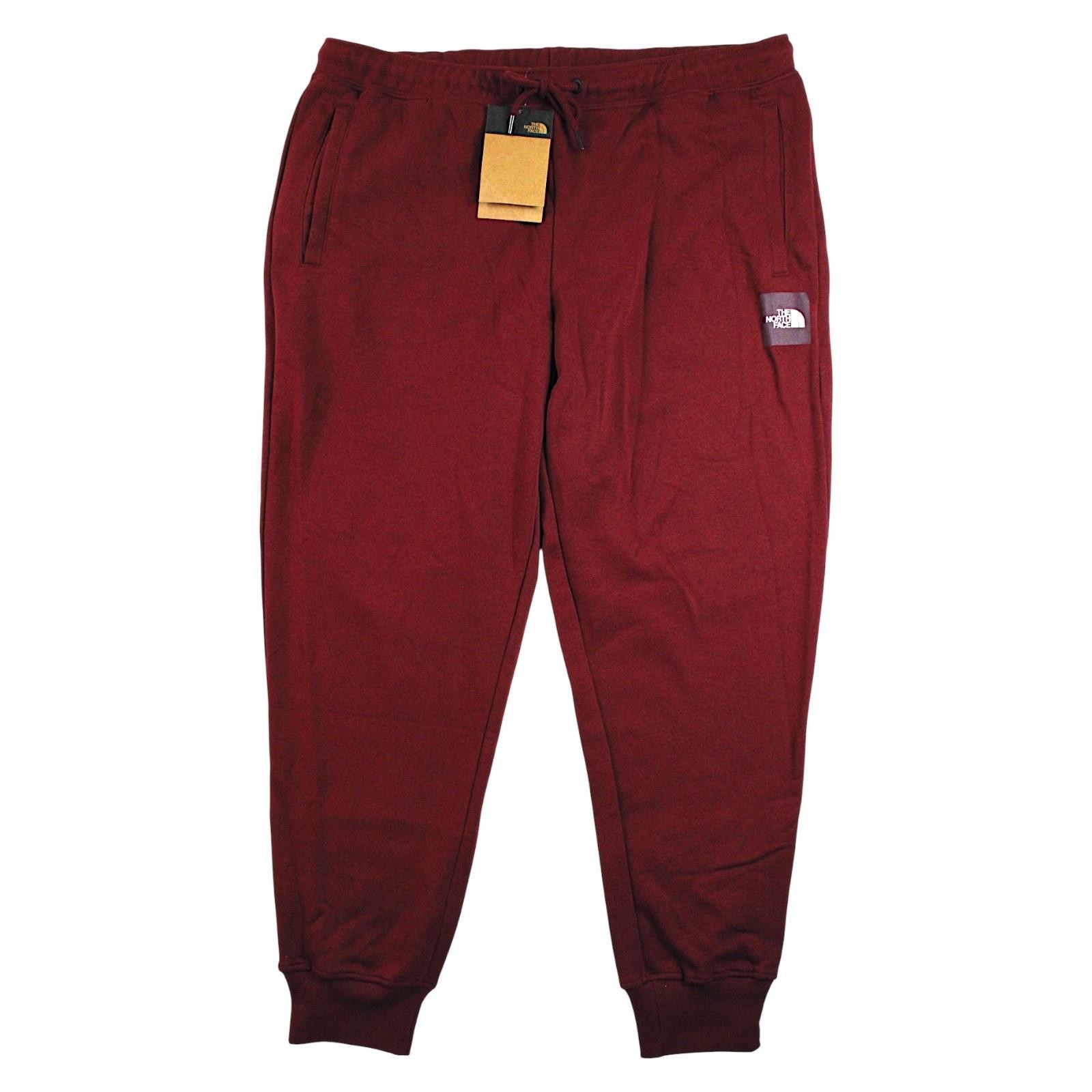 The North Face Box NSE Jogger Sweatpants Mens XL Red Cordovan Fleece $55 NEW