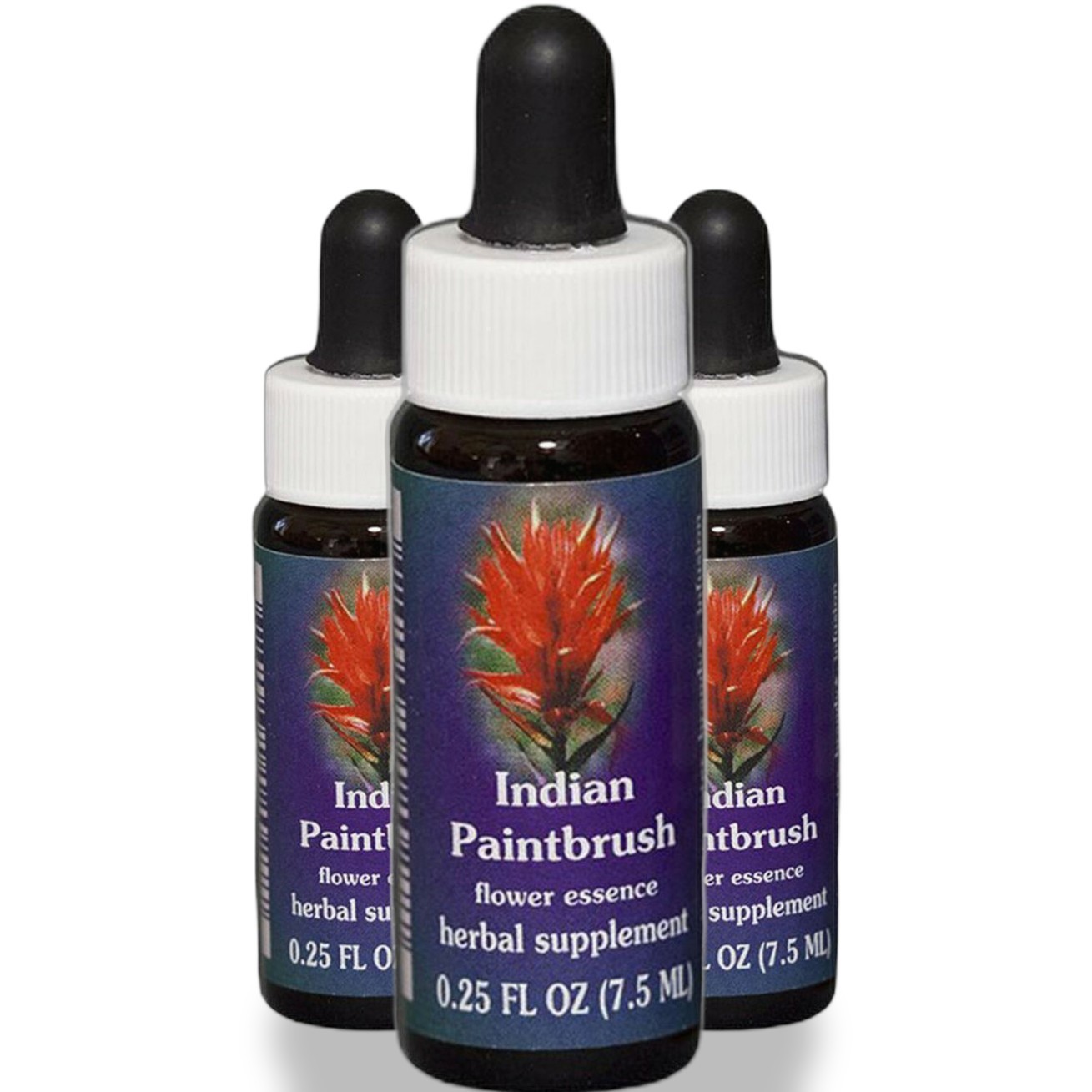 Flower Essence Services Indian Paintbrush Herbal Supplement Dropper 3 Pack