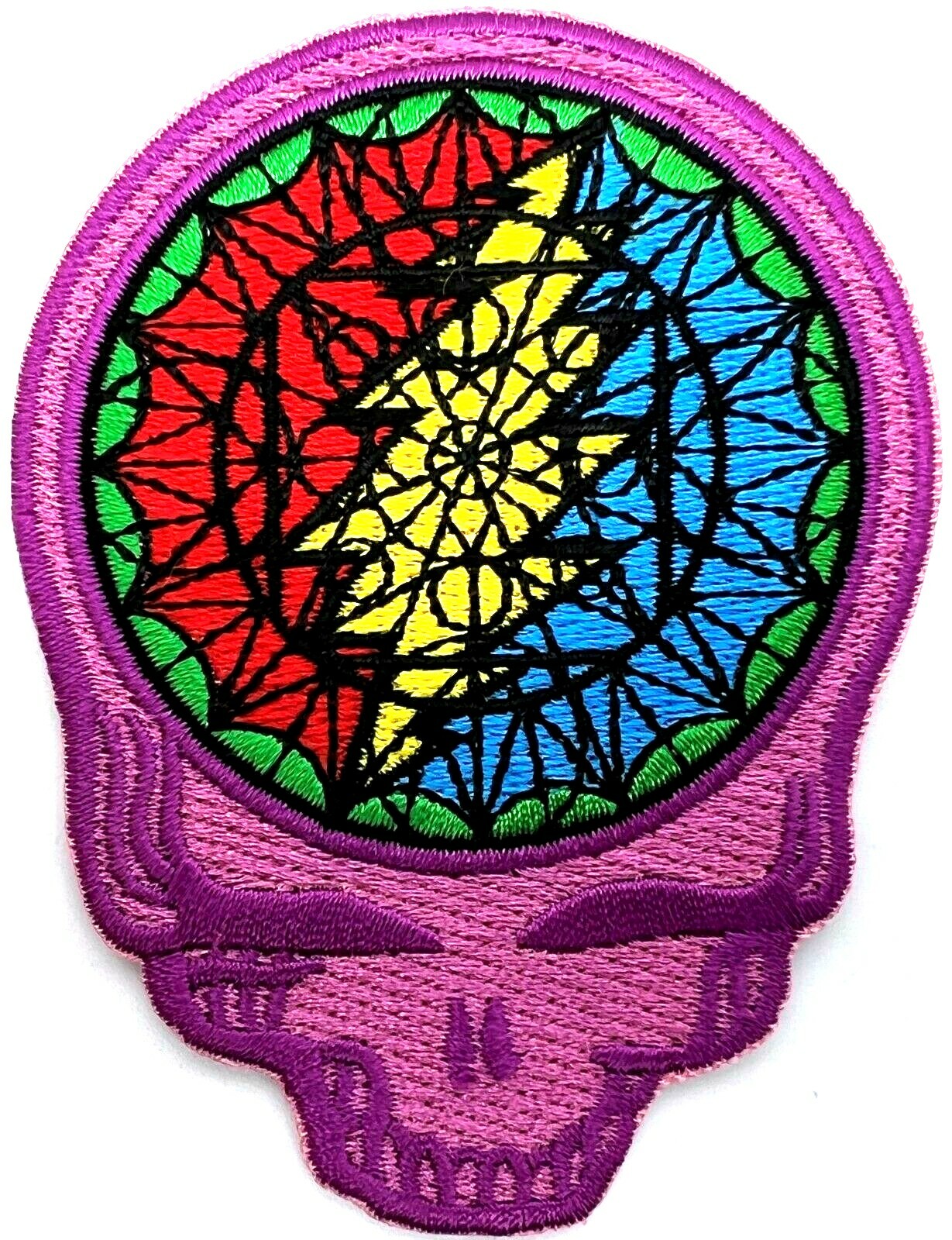 Grateful Dead Steal Your Face Embroidered Rock iron on Patch Applique