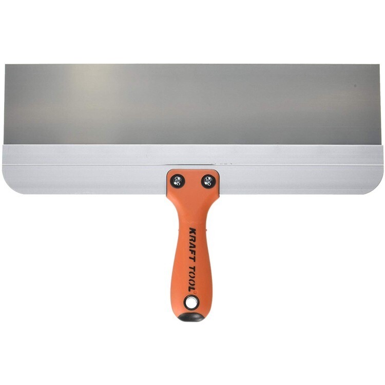Kraft Tool Deluxe Drywall Taping Knife, Stainless Steel 14" x 3" Made in the USA