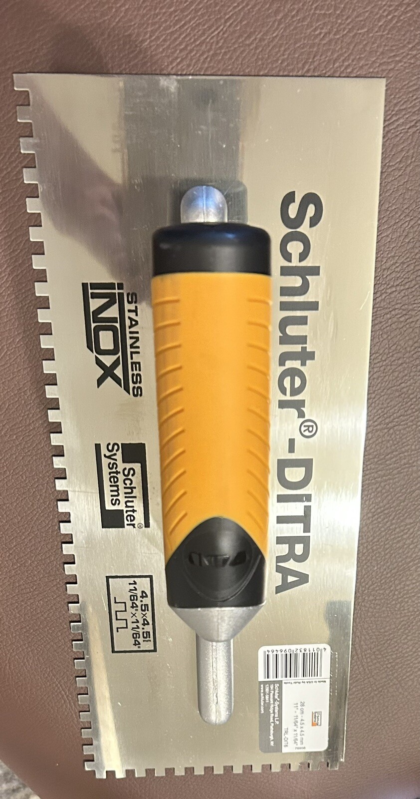SCHLUTER KERDI TROWEL - 4.5x4.5 11/64”x11/64”in Square Notch