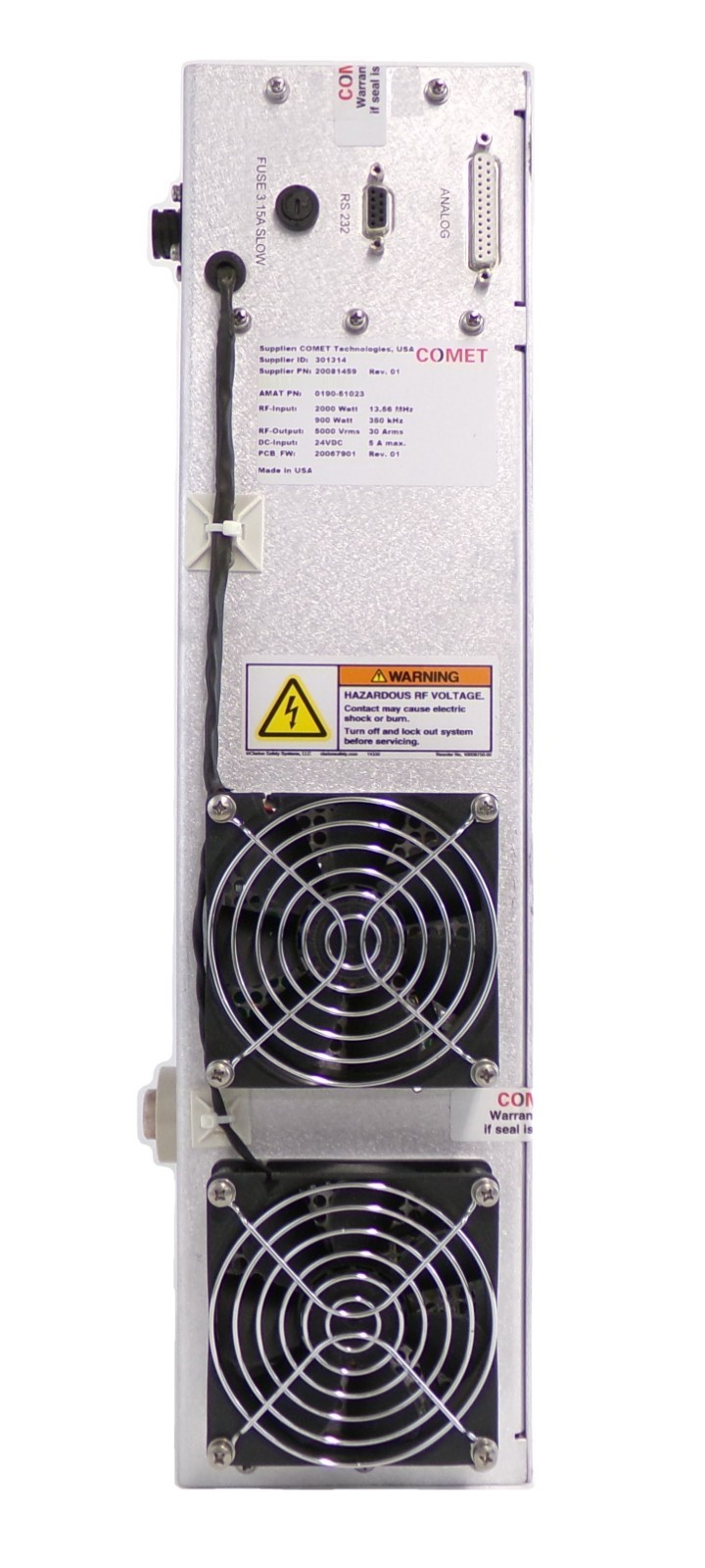 Comet Technologies 20081459 RF Match AMAT Applied Materials 0190-51023 Working