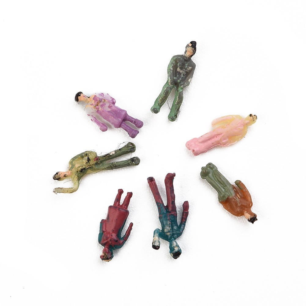 Painted Figures Miniature Passerby 1:200 Scale Color Model People Standing
