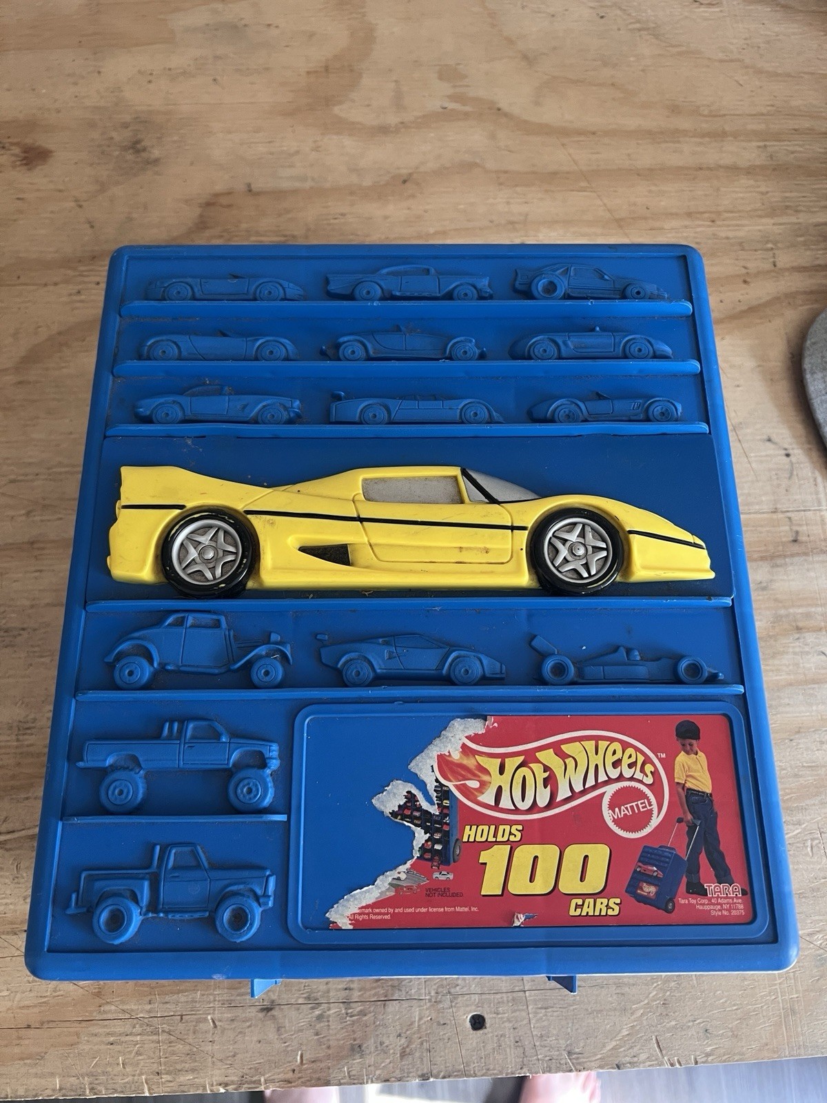 HOT WHEELS 100 Car Rolling Carry Case with Extendable Handle VINTAGE 1997