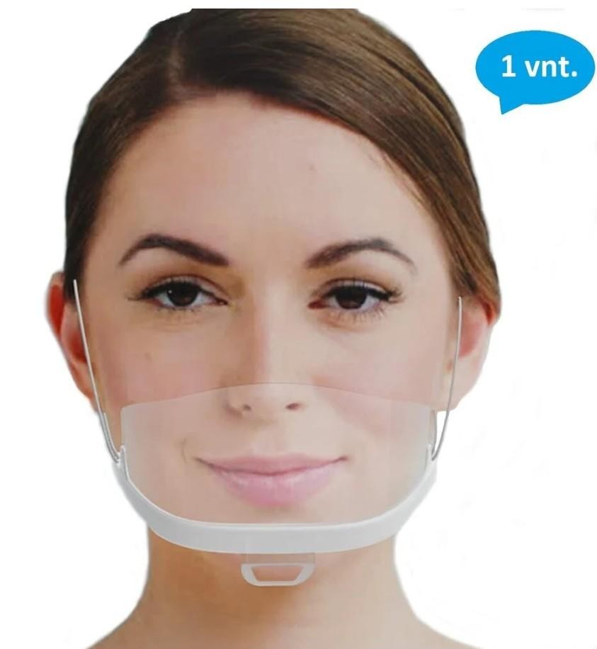 JK MEDICAL Reusable Mini Face Shield – Partial Visor for Food and Retail, 1 pc