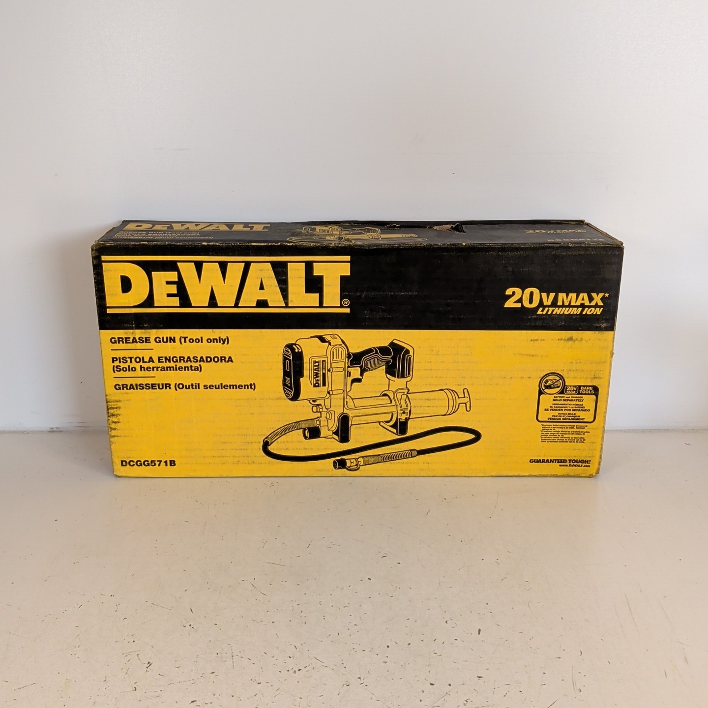 DEWALT DCGG571B 20V MAX* Lithium-Ion 10,000 PSI Grease Gun (Tool Only)