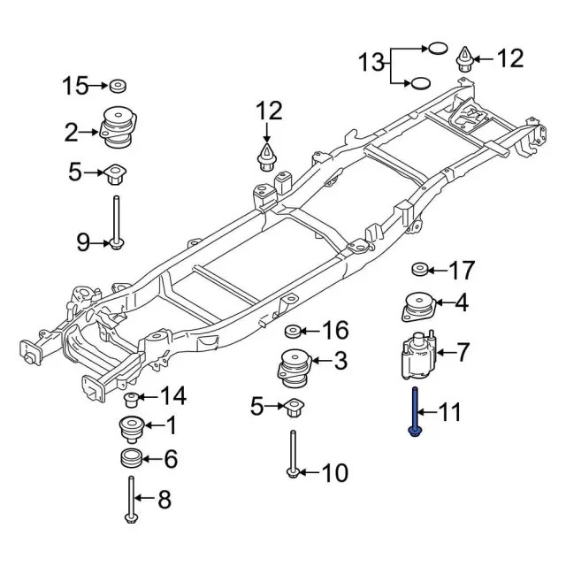 Genuine Ford Mount Bolt W718645-S900