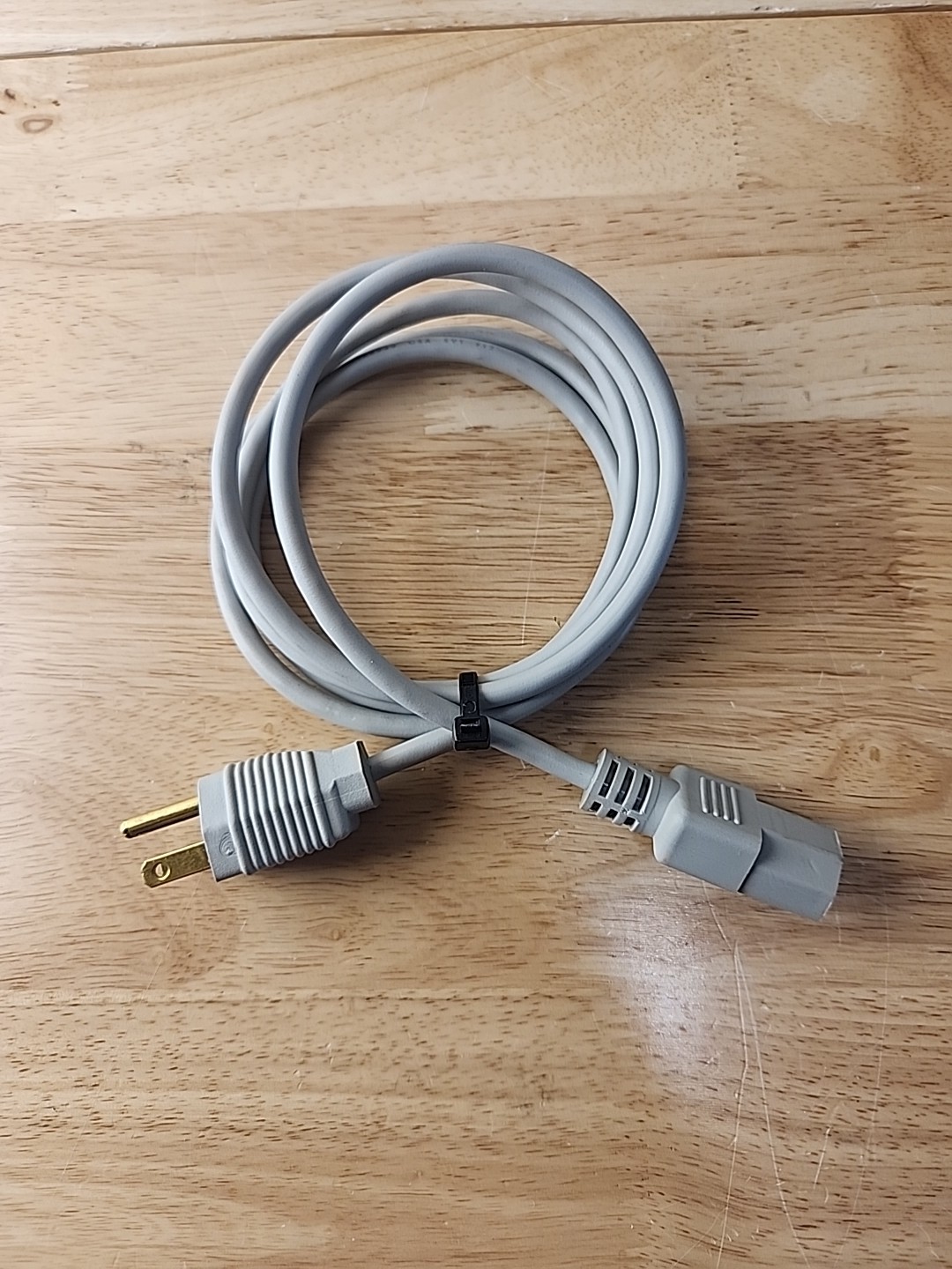 Vintage Apple Macintosh Computer 5.8’ Power Cord Bullseye Plug