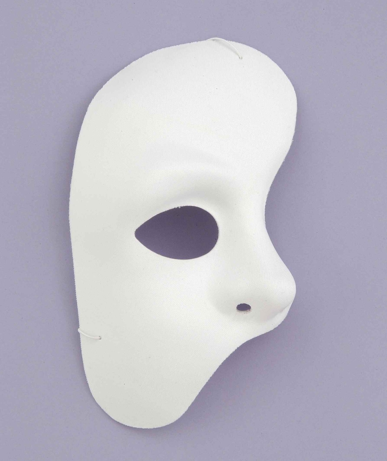 PHANTOM OF THE OPERA WHITE EYE MASK 1/2 MASK HALLOWEEN MASQUERADE FACE MASK