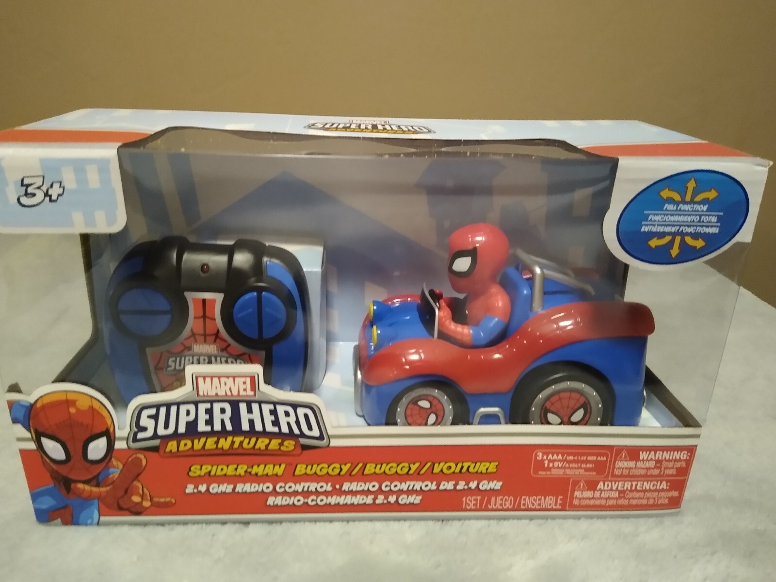 Marvel Super Hero Adventures Spiderman Buggy RC Car 2.4gHz ~NEW