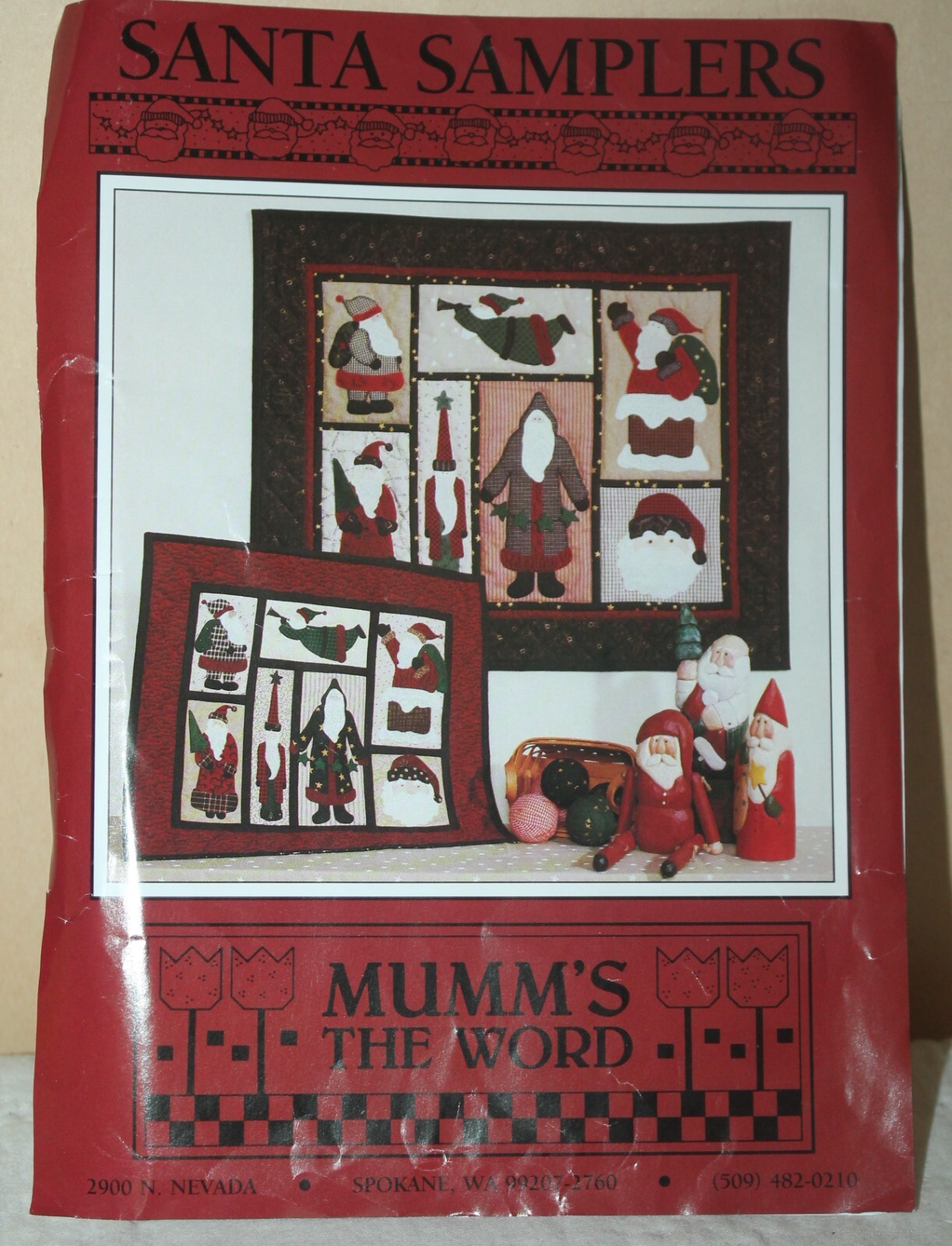 Santa Samplers, Mumm’s the Word Pattern, Uncut