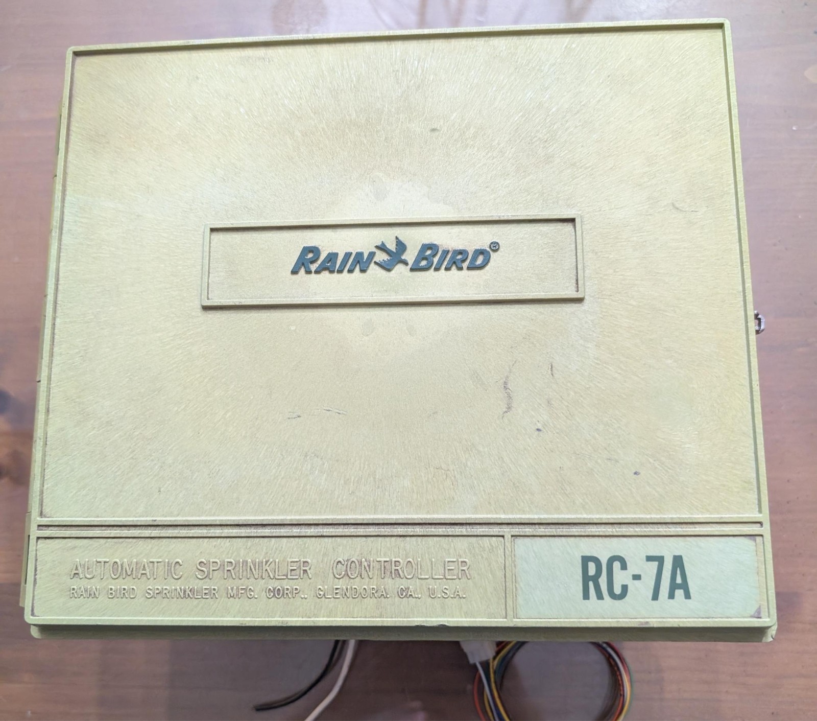 Vintage Rain Bird RC-7A Irrigation Sprinkler Controller Timer Rare Untested