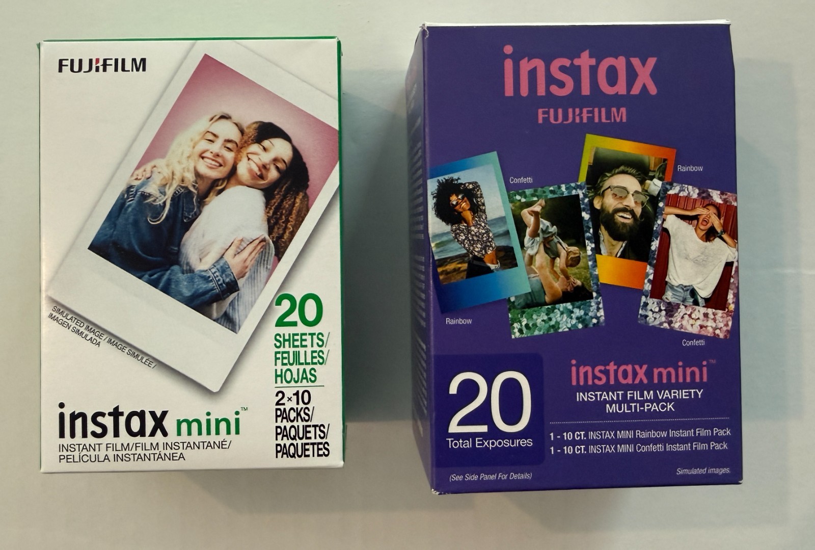 Fujifilm Instax Mini Film Combo 40 Sheets - White Border (20) + Variety Pack (20