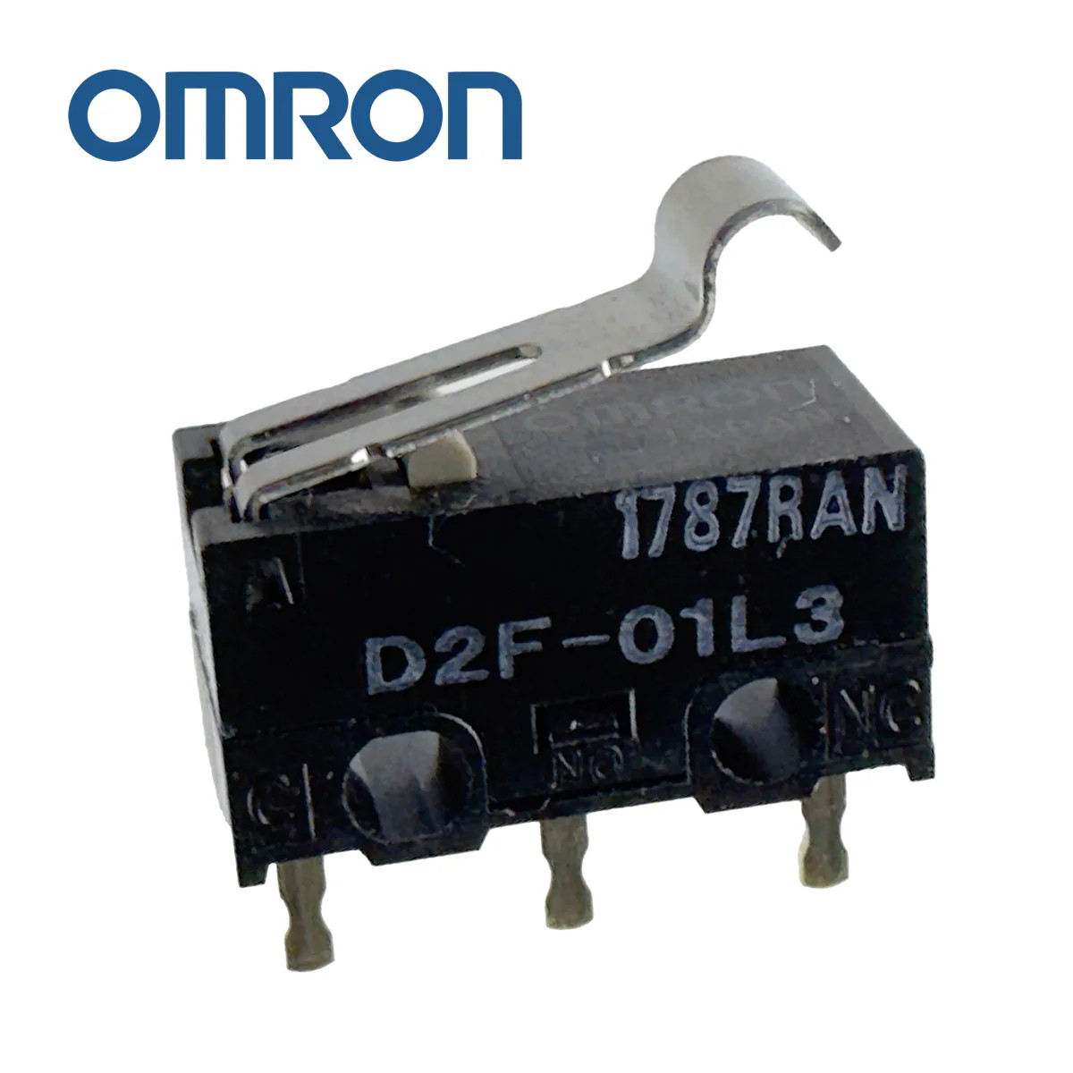 G28766E ~(Pkg 5) Omron D2F-01L3 Miniature Lever Snap Action Switch SPDT 0.1A 30V